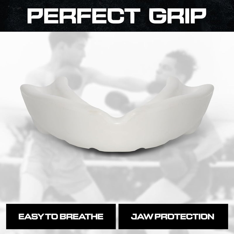 BFS IMPEX Mouth Guard Sports for Adults Best for Teeth,MMA Mouth Guard with Case for Boxing,Karate,Rugby,Football MouthGuard (White) - Image 4